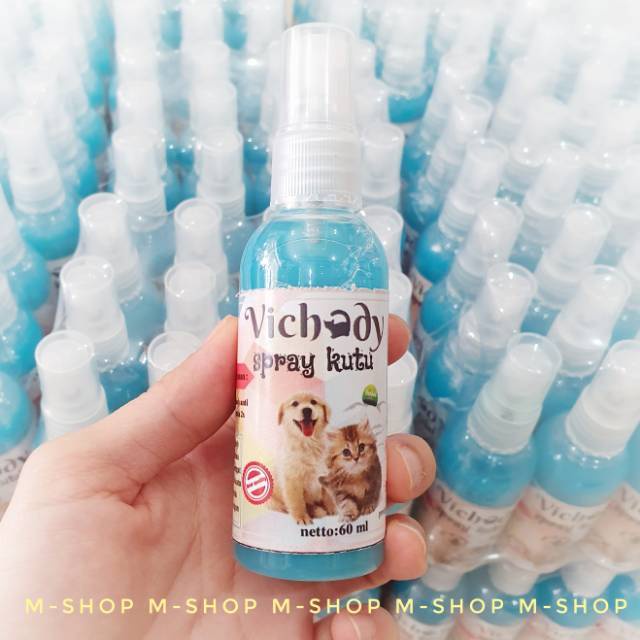 JUAL VICHADY ANTI KUTU SPRAY OBAT KUTU KUCING ANJING DIJAMIN KUTU MATI TUNTAS DIJAMIN ASLI