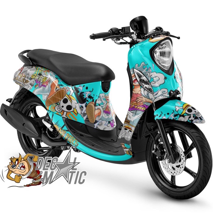 Decal Fino Full body + Stiker Dashboard Fino FI 125 Premium Grande / Karbu One Piece Gear 5