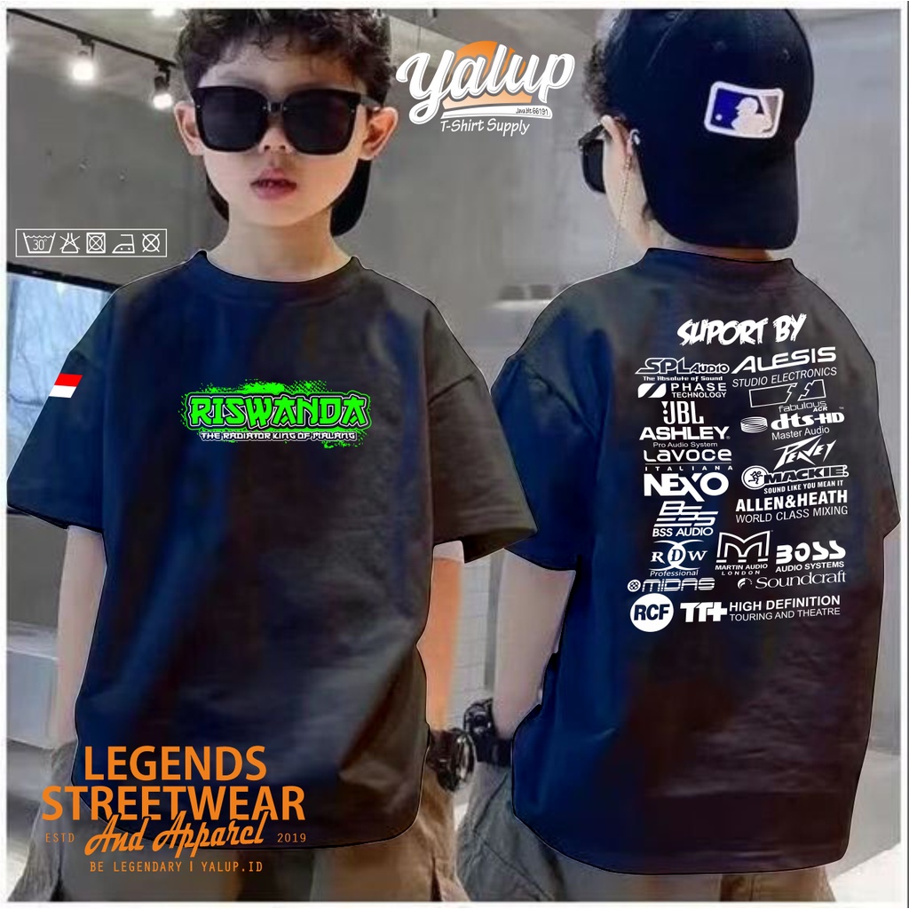 KAOS BAJU ANAK RISWANDA AUDIO SOUND SYSTEM ANAK BAHAN KATUN