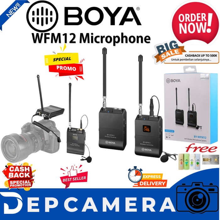 BOYA BY-WFM12 VHF Wireless Microphone