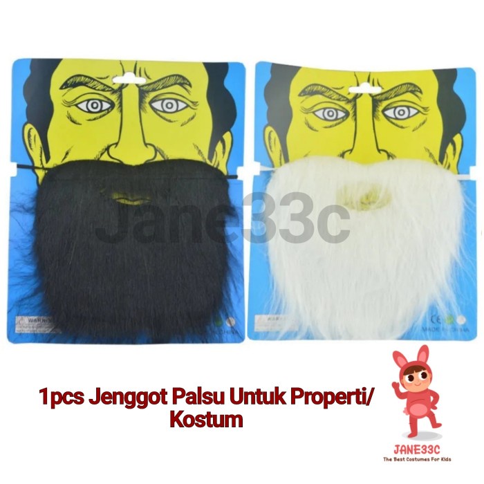 1pcs jenggot palsu untuk properti/kostum - Putih