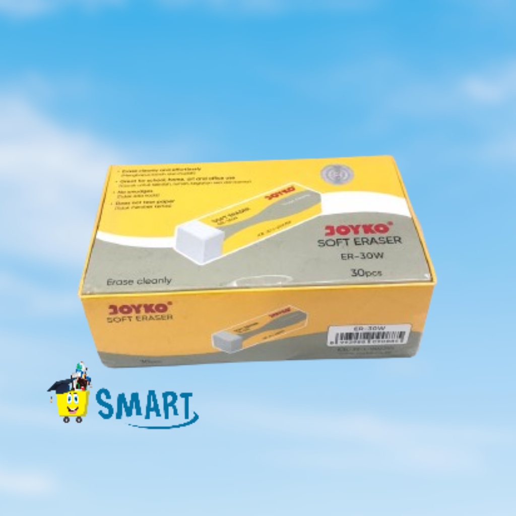 

(1PAK ISI 30WARNA)JOYKO ERASER ER 30W PUTIH
