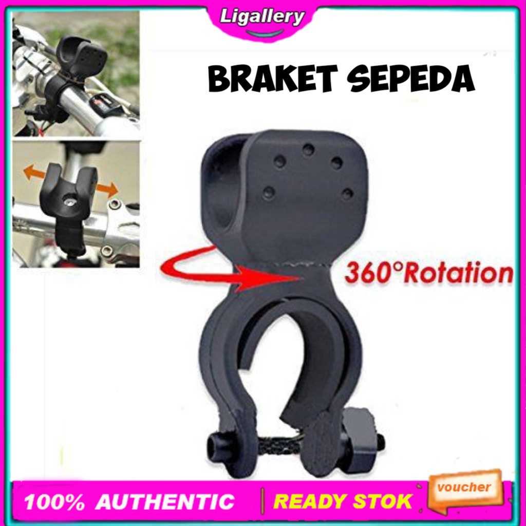 Braket Senter Dudukan Mounting Bracket Sepeda Putar 360 Derajat Holder Senapan