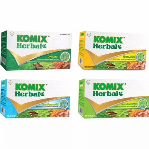 

KOMIX HERBAL All Varian Obat Batuk Berdahak [1 Box 6 Sachet]