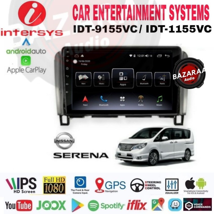 Head Unit Android INTERSYS 9 Inch SERENA C26 + Socket PNP