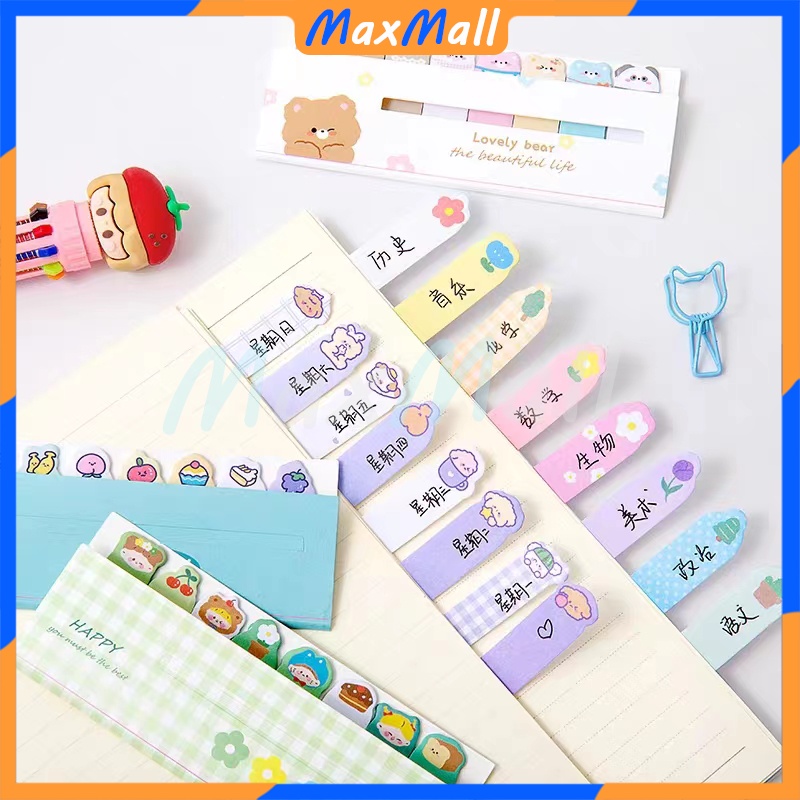 

Tempelan Kertas Catatan 8IN1 120 Lembar Penanda Buku Stationery Memo Pad Convenience Cute