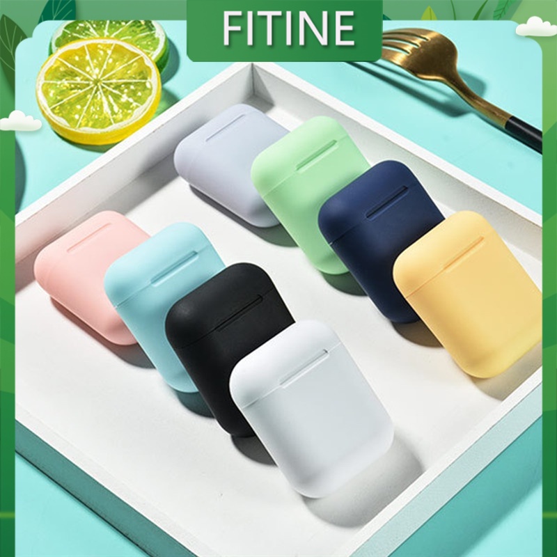 FITINE   BISA COD Original i12 TWS Murah Wireless Headset Bluetooth Earphones full bass 5.0 Macaron 