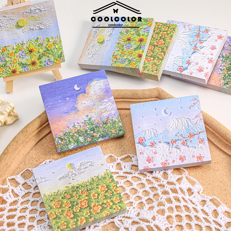 

COD❤️Stiker kenyamanan lansekap lansekap minyakMemo siswaBuku Pegangan-cl