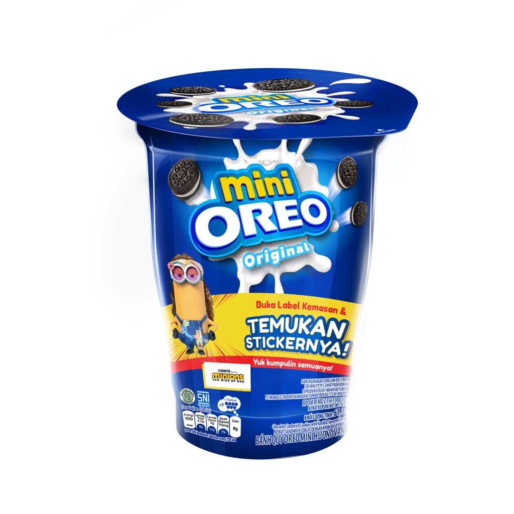 

Oreo Mini Biskuit Vanilla 61.3gr Untuk Traveling - twinpack