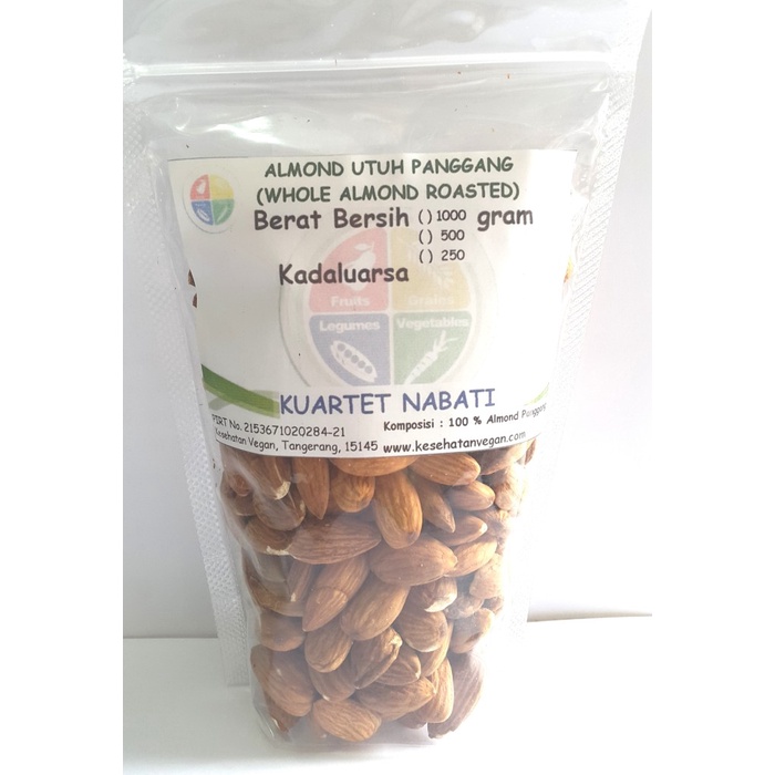 

250gr Roasted Almond Premium (Panggang) Kacang Almond Blue Diamond