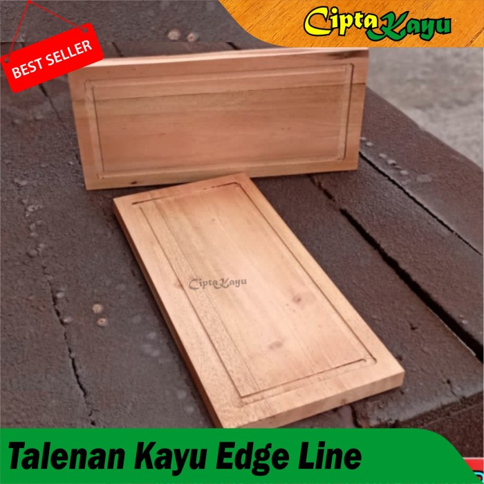 Talenan Kayu Mahoni / Talenan Kayu edge line talenan Kayu mahoni asli