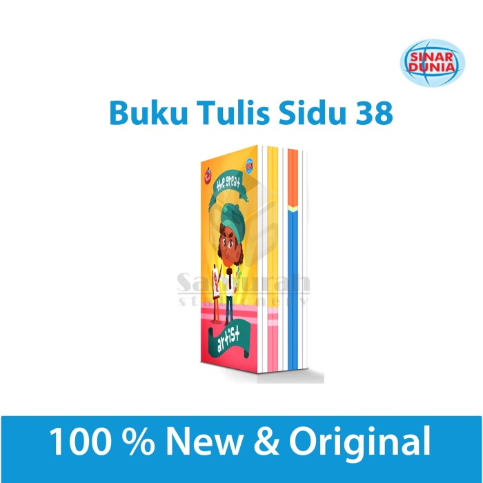 

Buku Tulis Sidu 38 Lbr / Buku Tulis Sinar Dunia 38 Lembar / Buku 38lbr