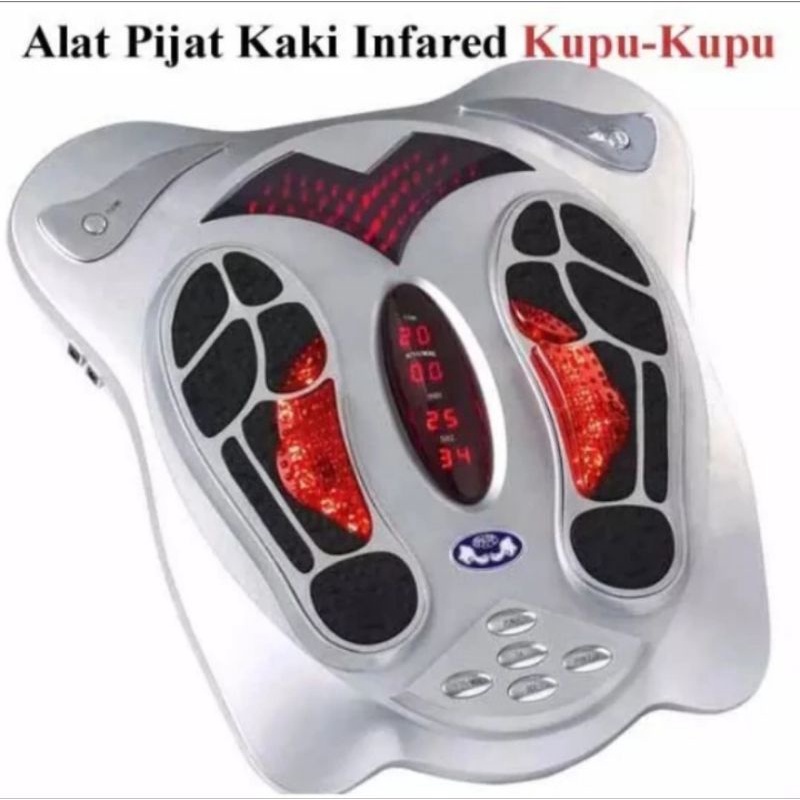 Alat Pijat Kaki kupu kupu Akupuntur Electromagnetic Foot Massager Penyembuh Stroke Darah Tinggi