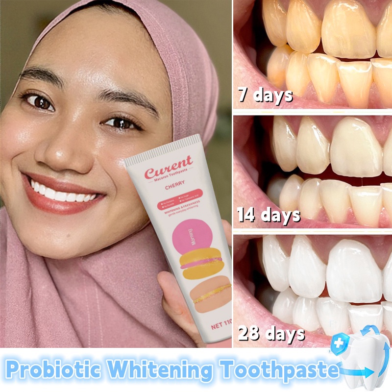 Croent Pasta Gigi Pemutih Probiotik Memutihkan Gigi Whitening Fresh Pepsddent Korea Macaron Whitenin