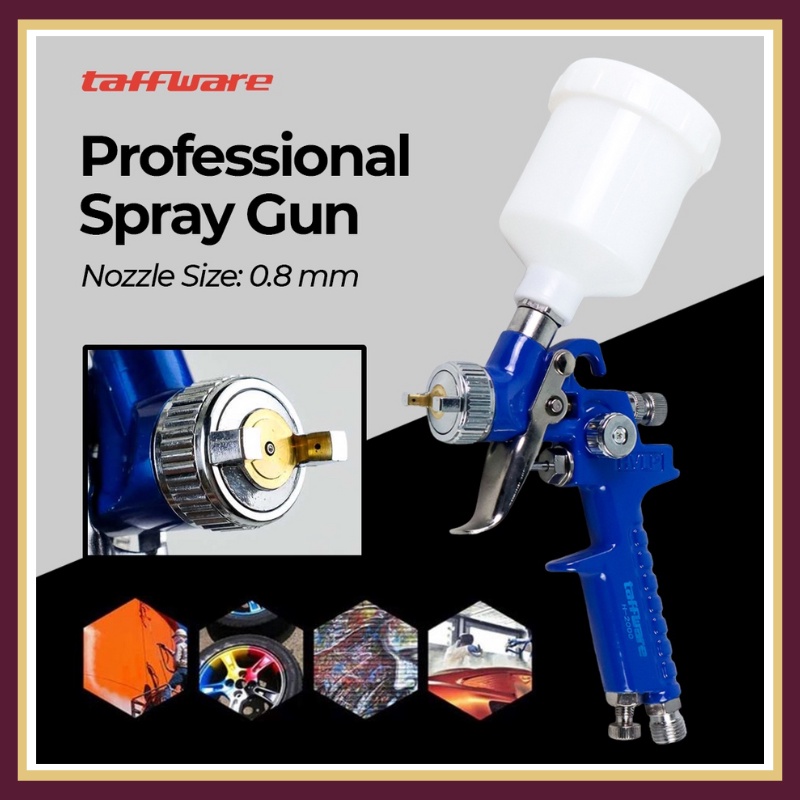 Professional Spray Gun Nozzle HVLP Airbrush 0.8mm - Airbrush Mini Compressor Set - Semprotan Airbrus