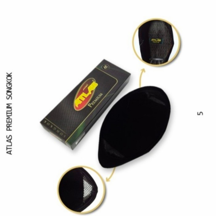 peci songkok atlas  hitam