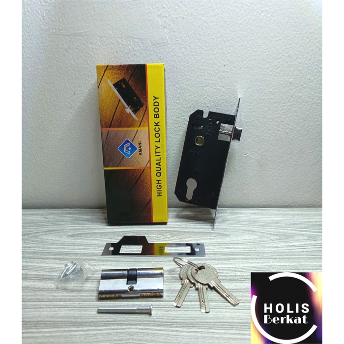 Selot Slot Bodi Body Kunci Pintu Rumah TANGGUNG SEDANG MEDIUM AMANI / KODAI