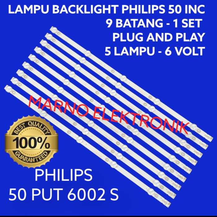 PART BACKLIGHT PHILIPS 50IN 50PUT6002S BL PHILIPS 50PUT6002S LED TV 50INCH