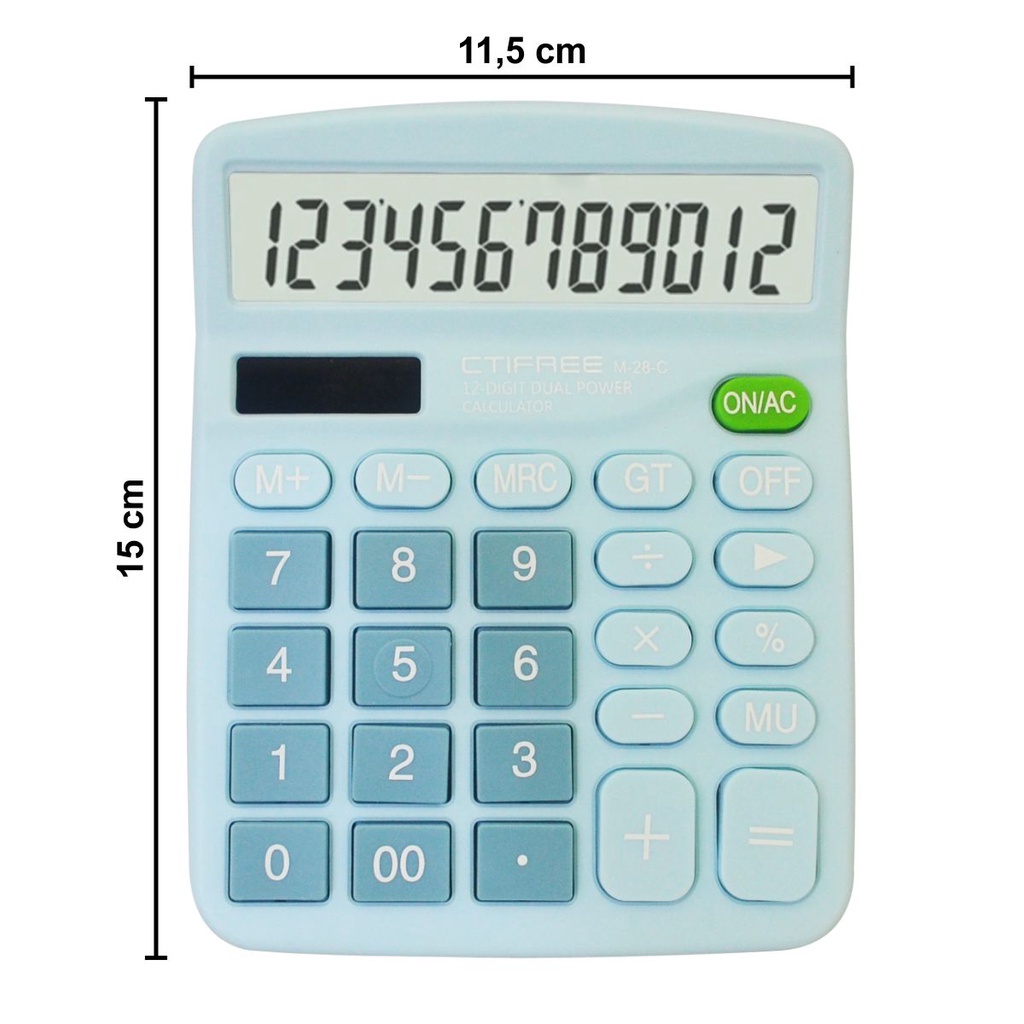 

Kalkulator Calculator Ctifree M-28 / M-28C Mirip Citizen 12 Digits