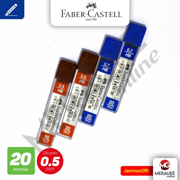 

Isi Pensil Mekanik FABER CASTELL HB Tube isi 20