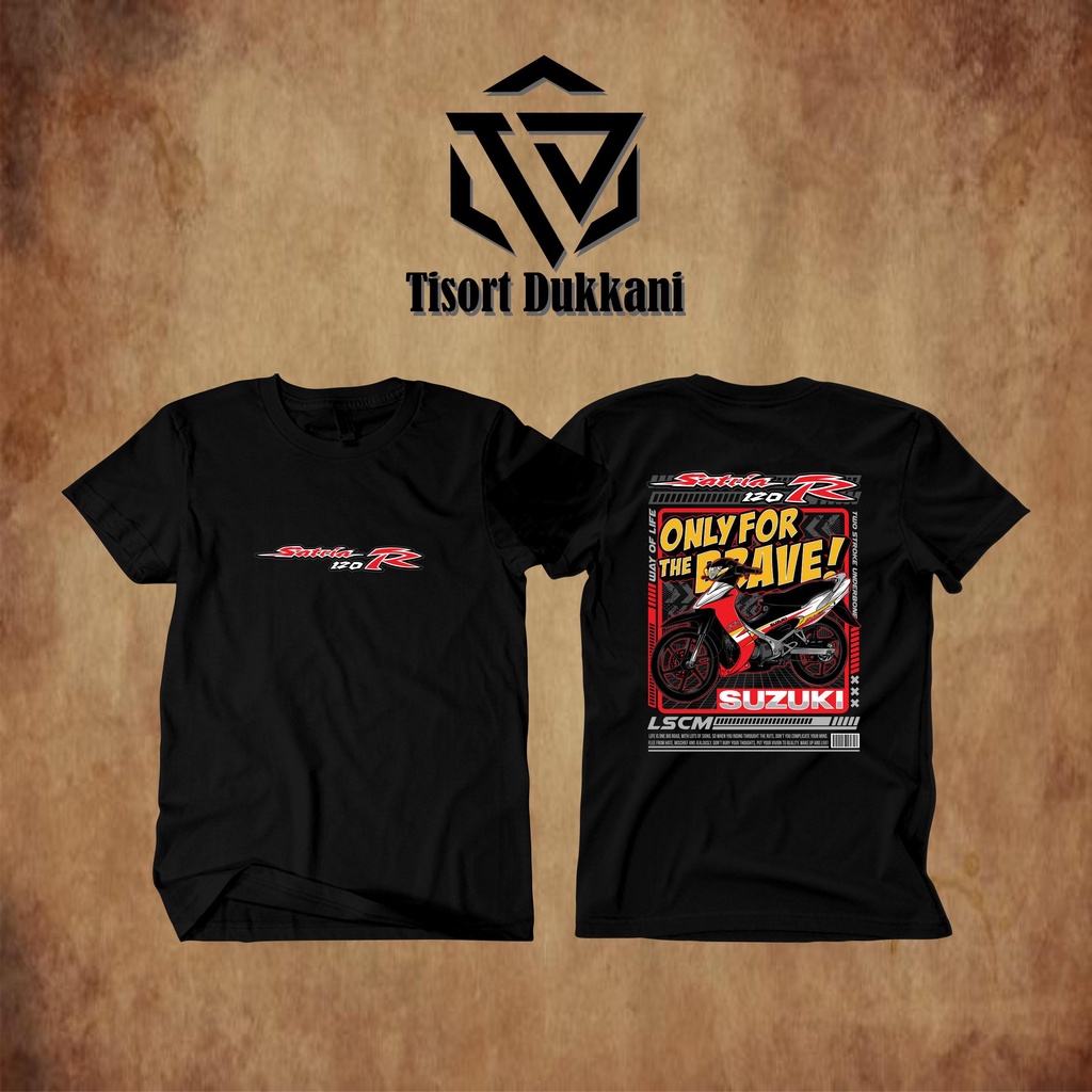 Kaos Satria 2 Tak atau Baju Suzuki Satria 2Stroke Engine LSCM Merah Putih Satria 120 R