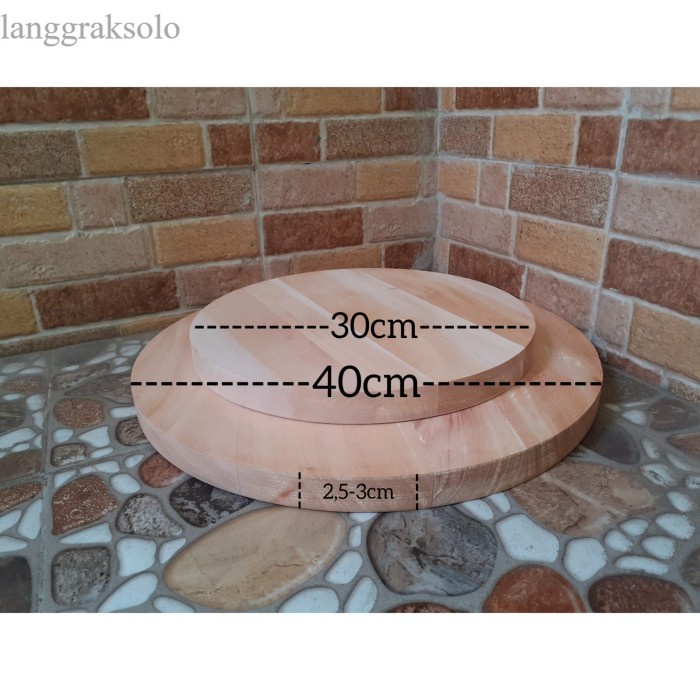 

Talenan Daging 30cm / Talenan Kayu Mahoni/ Telenan Daging 30 cm - T Dging d30 Lbg termurah