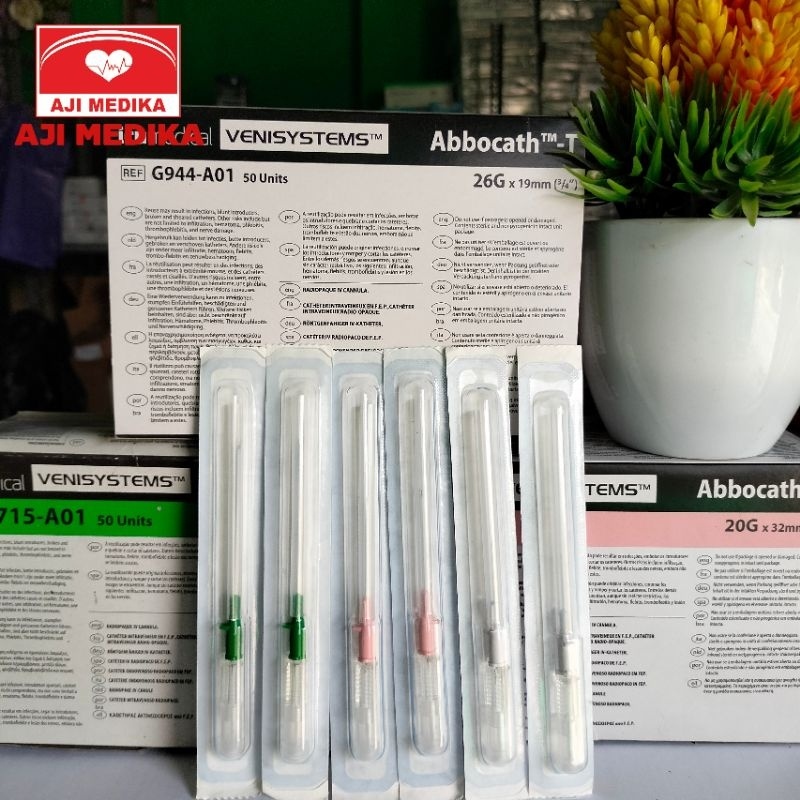 Abbocath no 18g,20g,22g,26g