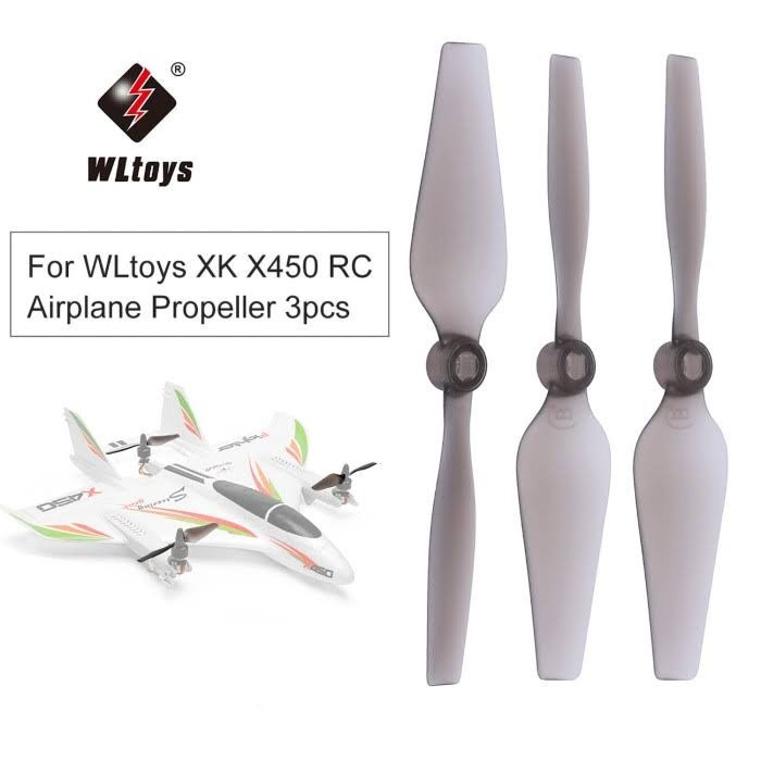 3pcs Wltoys XK X450 Propeller Blade RC VTOL Baling Baling Kipas Drone