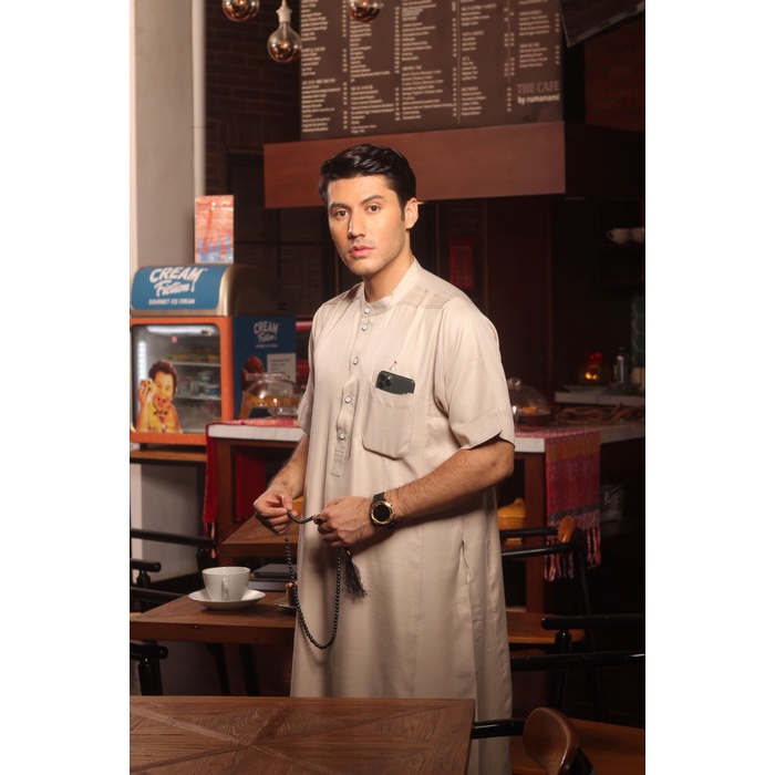 Gamis Abiyu  Anak Remaja Jubah abiyu Remaja Lengan Pendek - Putih, S