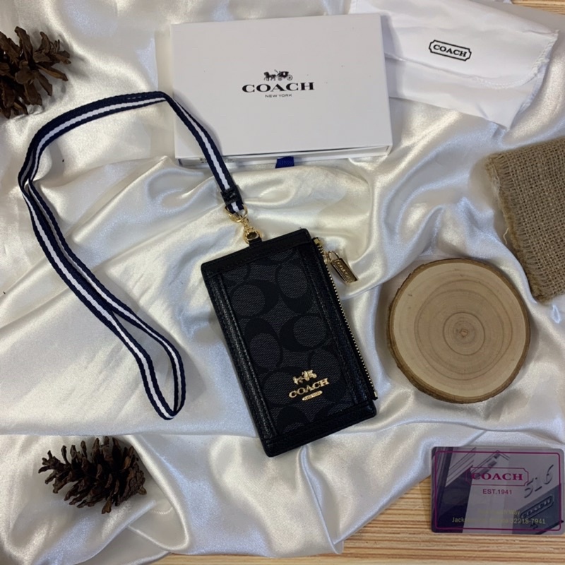 

READY LANYARD COACH GANTUNGAN ID CARD ZIPPER FREE BOX