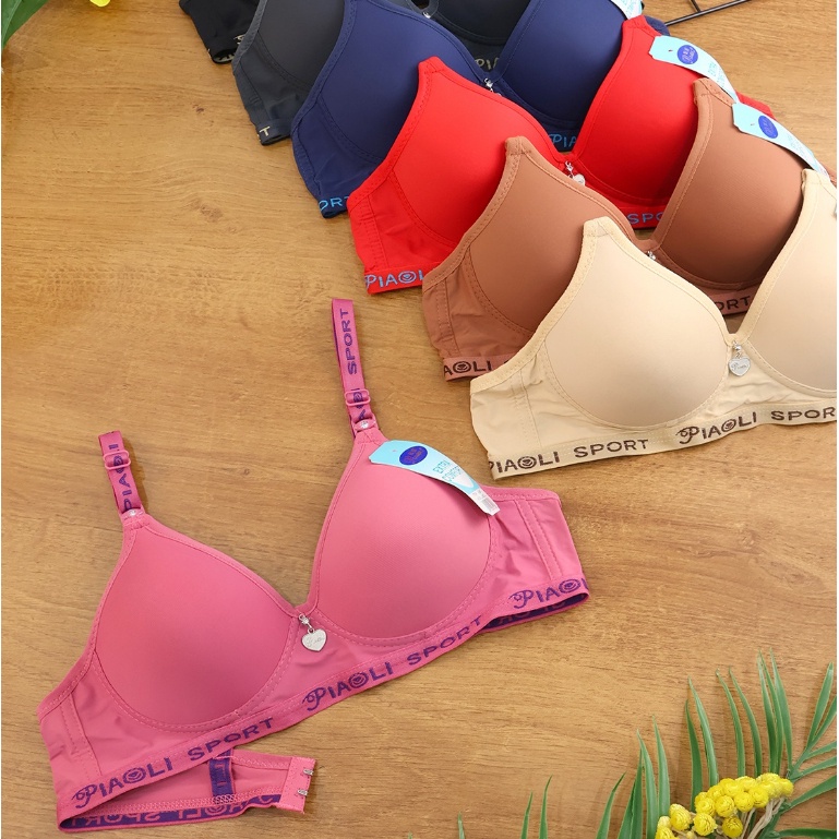 BRA / BH Fashion Wanita Cantik Piaoli 003 Original || Pakaian Dalam Wanita Tanpa Kawat || Bra Busa T