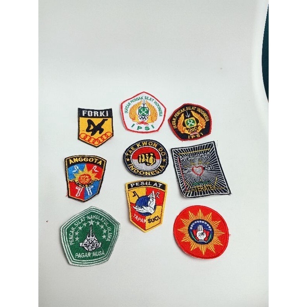 Bordir Bet Logo Bordir Beladiri - Indonesia - IPSI Hitam Putih - NU - Nahdlatul Ulama - Stip Palet S