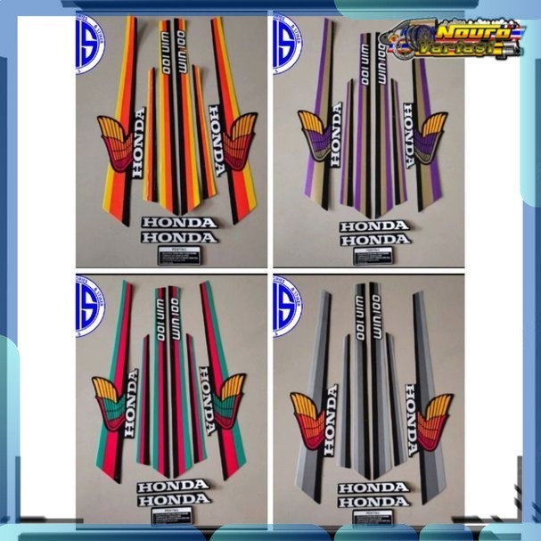 Stiker Striping honda win 100 stiker  standar bagus