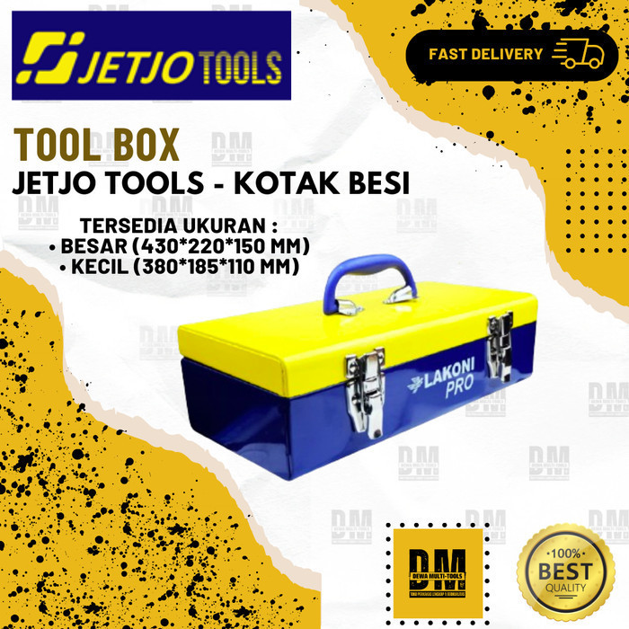 JETJO TOOL Lakoni Pro Tool Box Toolbox Kotak 1 Susun Besi Besar/Kecil