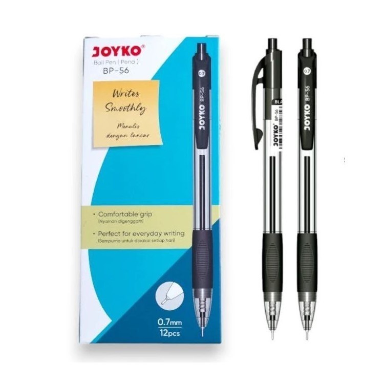 

(PACK) Pulpen Semi Gel / Ballpoint Pena Cetekan - Joyko BP-56