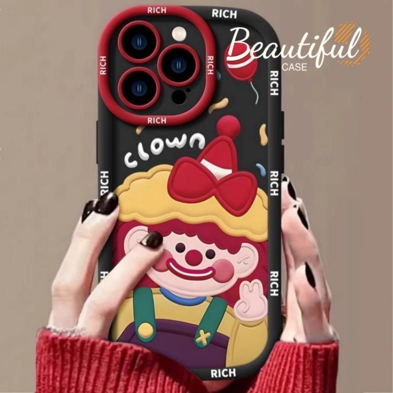 Applies to iPhone 15 PROMAX Casing Ponsel 15PRO iPhoneXR XS MAX kartun gadis hidung merah yang lucu 