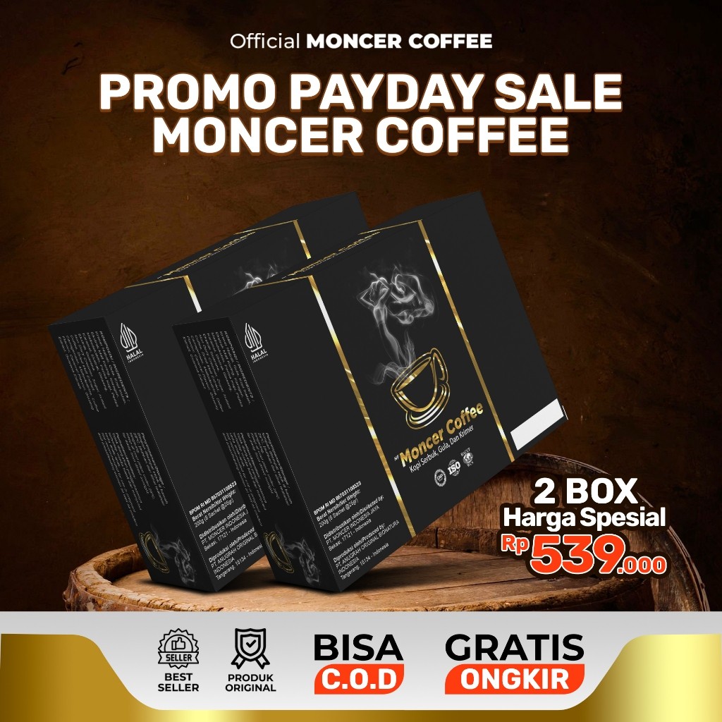 

Promo Gajian NF CoffeeMonceer 2 Box | Minuman Kopi Pria Nikmat Tanpa Efek Samping Halal BPOM