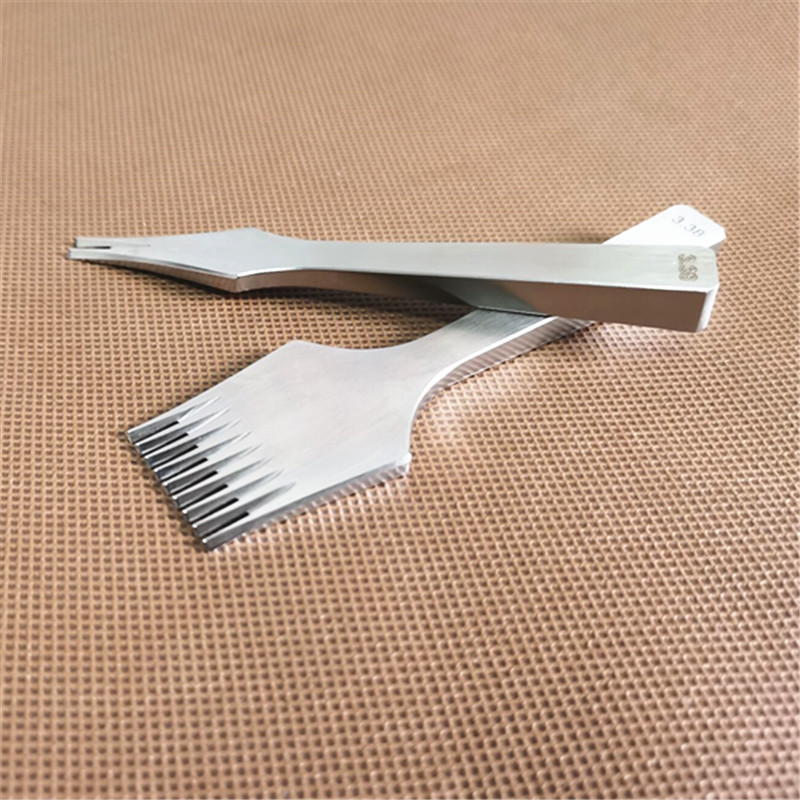 

125MM Fine Grinding Leather Die-Steel Chisel 2.7/3/3.38/3.85MM Leather Craft Tool Hole Punches Prong Lacing Stitching Punch