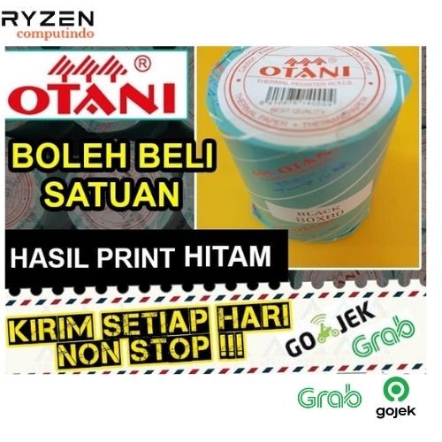

Thermal Roll OTANI Black 80x80 Core 19. Kertas Termal Struk Kasir