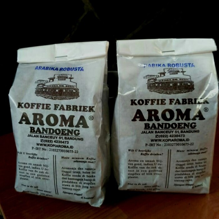

READY STOCK!!! Kopi AROMA ARABIKA ROBUSTA (Mix 50 : 50) 250gr. - Mix halus