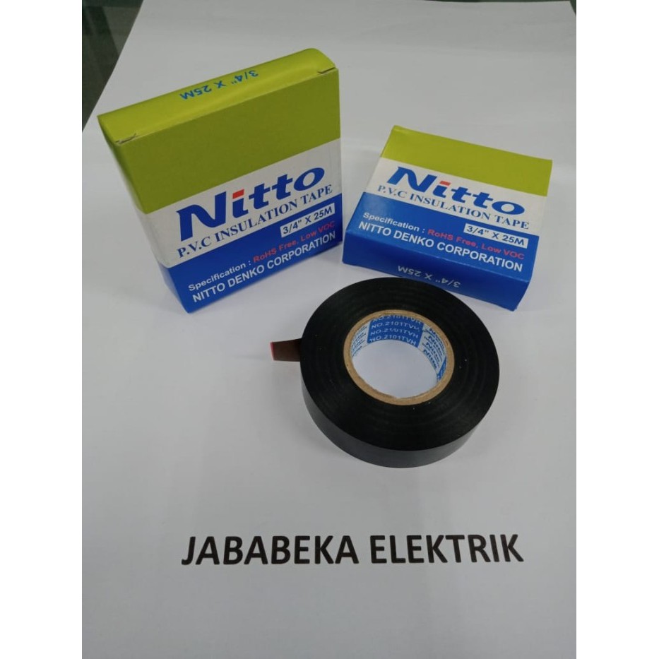 

TJ Isolasi Nitto PVC 3/4 x 25m Box Black