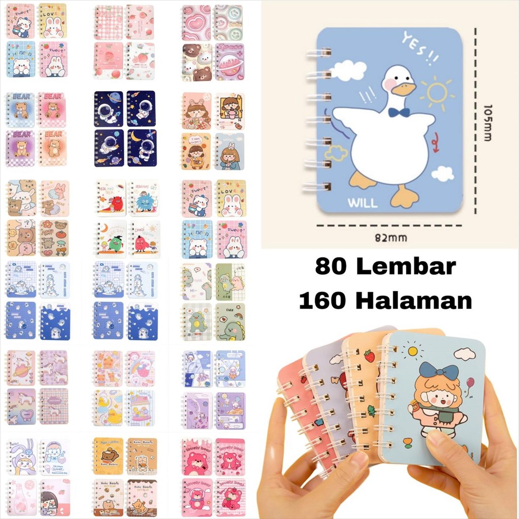 

MW003 A7 Buku Spiral Kartun Note Book Notebook Tulis Journal Jurnal Agenda Diary Notes Sekolah