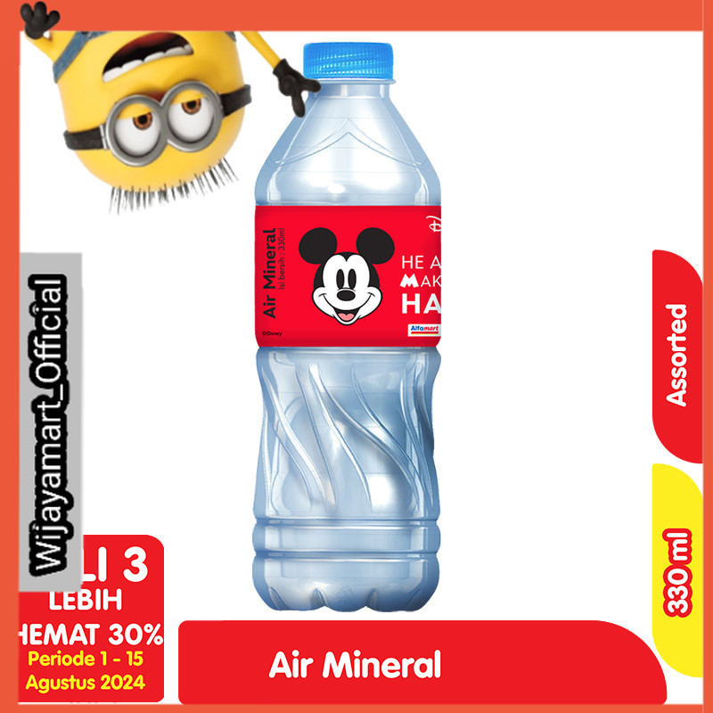 

Alfamart Air Mineral Disney Pet Botol 330 ml