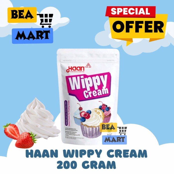 

Haan Wippy Cream 200gr | Bubuk Whipped Cream Whip Krim Pouch 200 gr