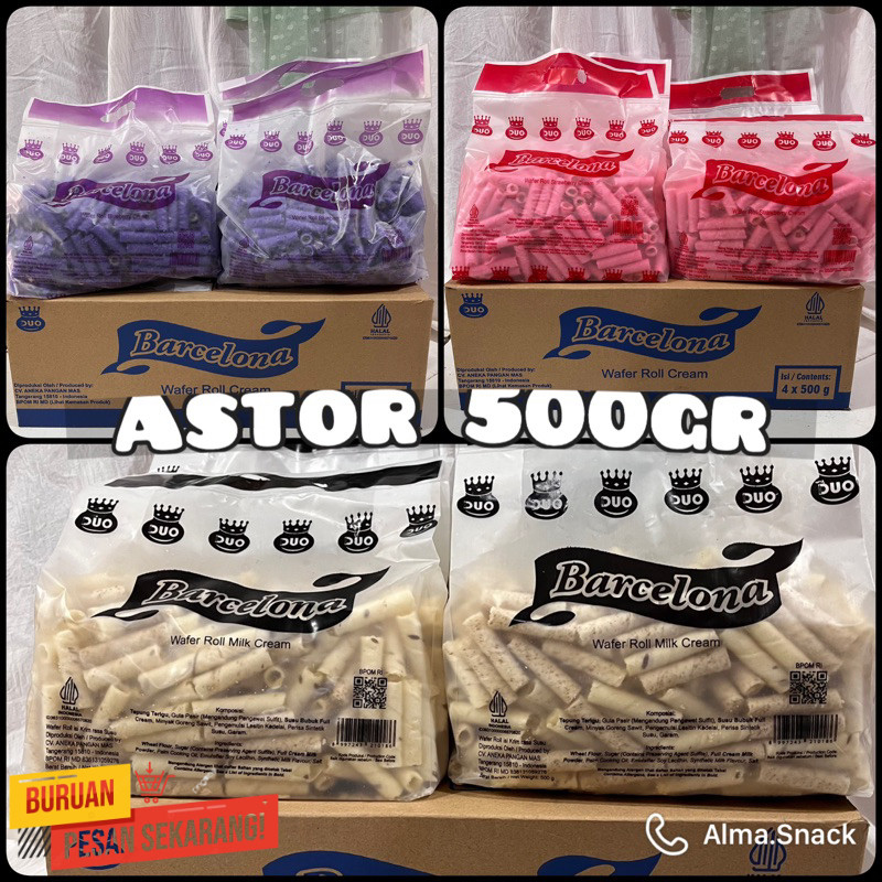 

ASTOR MINI KEMASAN 500gram BARCELONA