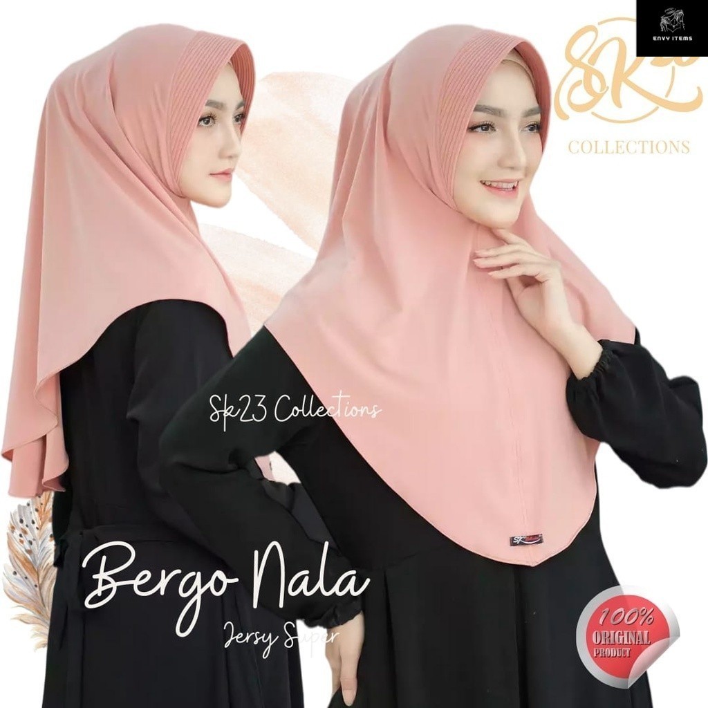 BERGO NALA - HIJAB INSTAN MENUTUP DADA BY SK 23 COLLECTIONS