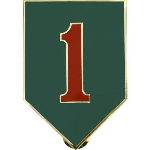 .US ARMY 1ST INFANTRY DIVISION COMBAT SERVICE IDENTIFICATION BADGE (CSIB) MILITARY UNIFORM ASU ARMY 