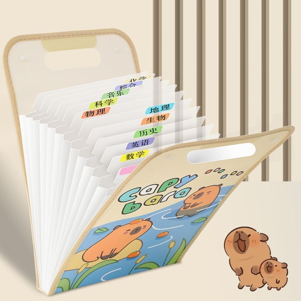 

Large Capacity A4 13 Pockets File Folder Test Paper Storage Folder Waterproof File Organizer Classified Portfolio Organize
