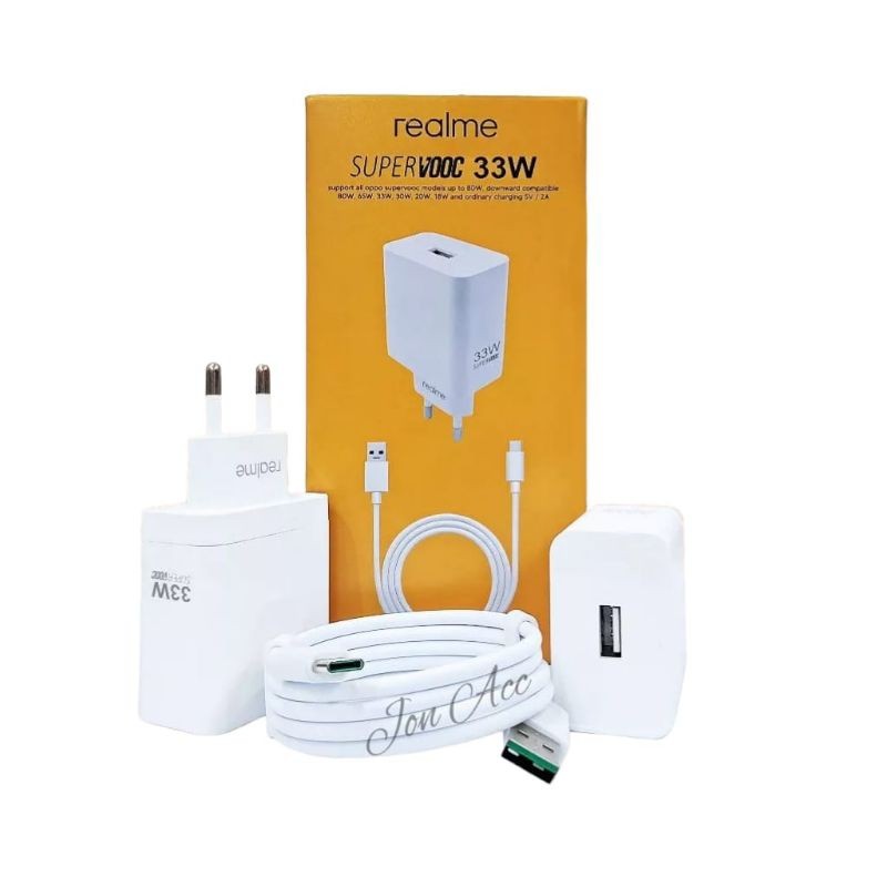 Charger Realme 33W fast charging casan HP Type C.original