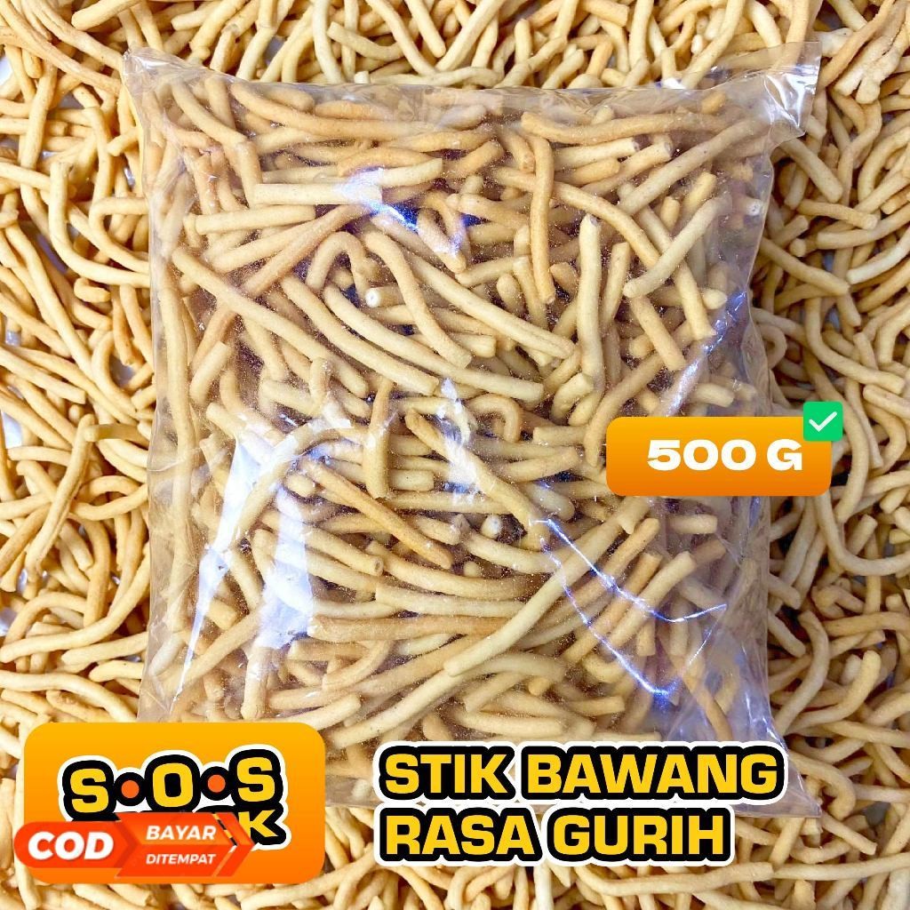 

SOS - 500 Gram Stik Bawang Renyah Gurih Enak Rasa Original Bawang